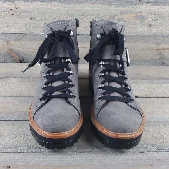 Indigo rd. IrBIS Ankle Boots Gray Lace up/zipper - Picture 4 of 7